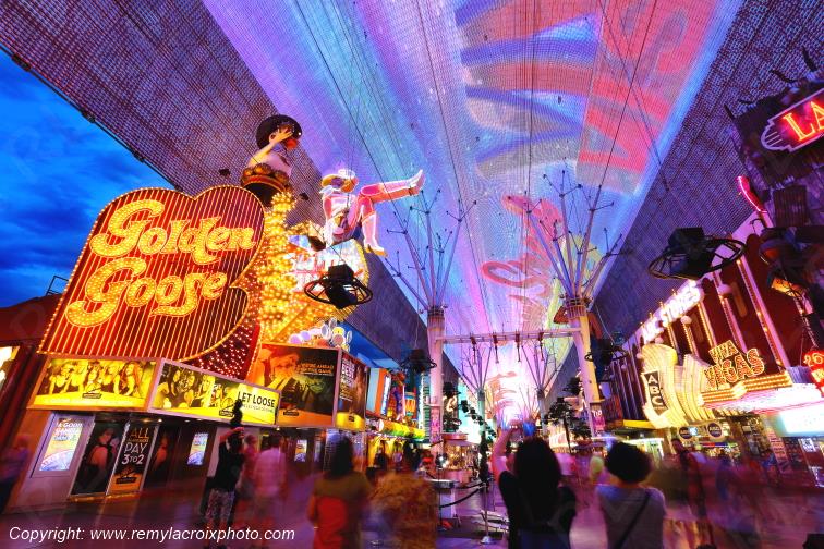 Las Vegas Fremont Street Downtown Casino Las Vegas Nevada USA www.remylacroixphoto.com