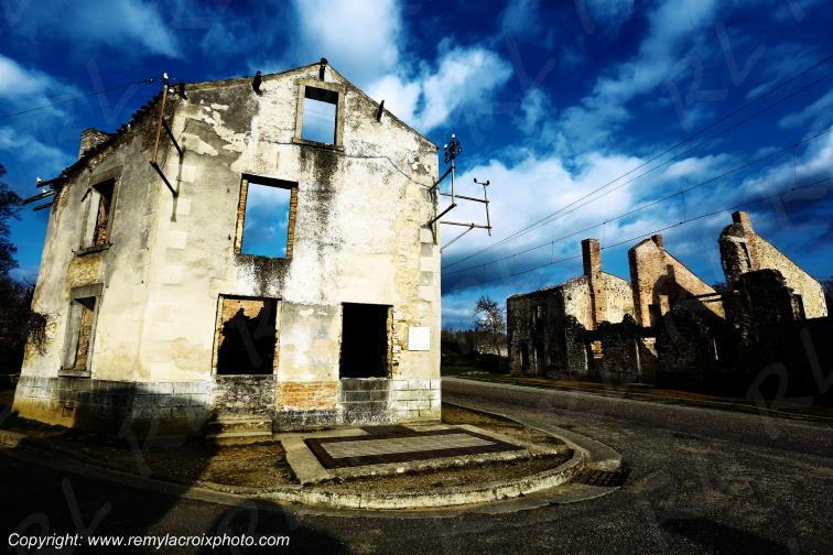 Village martyr de Oradour sur Glane Haute-Vienne France
