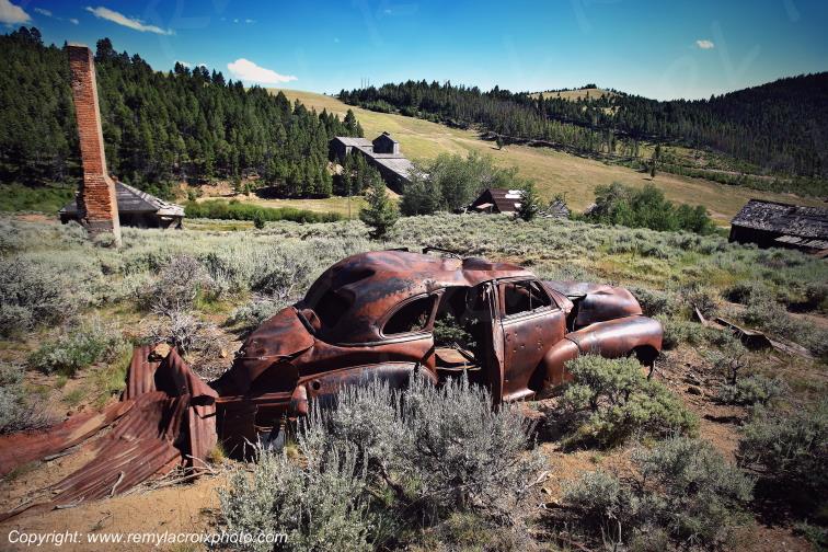 Comet Ghost Town Ville fant�me Comet American classic car wreck Montana USA www.remylacroixphoto.com #wreck #montana #comet #ghosttown