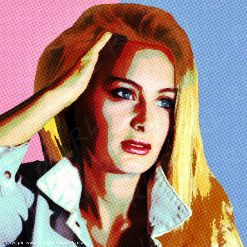 Pop-Art style portrait mod�le Patricia www.remylacroixphoto.com #popart #portrait #remylacroix