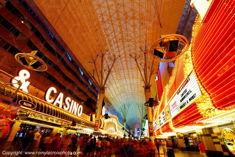 Las Vegas Fremont Street Downtown Casino Las Vegas Nevada USA www.remylacroixphoto.com