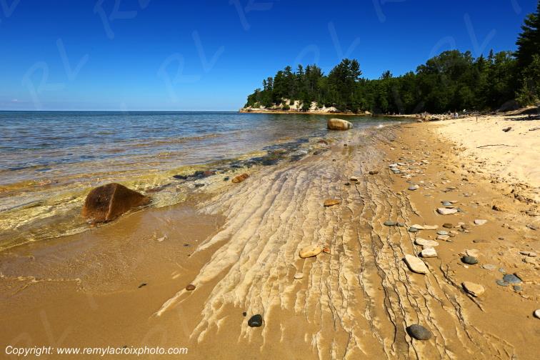 Pictured Rocks National Lakeshore Lake Superior Michigan USA