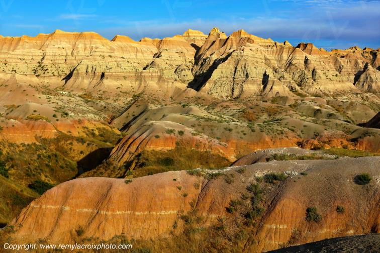 Yellow Mounds Badlands National Park South Dakota USA www.remylacroixphoto.com