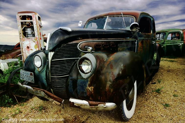 Ford Tudor Standard 1939 wreck Murdo South-Dakota USA www.remylacroixphoto.com
