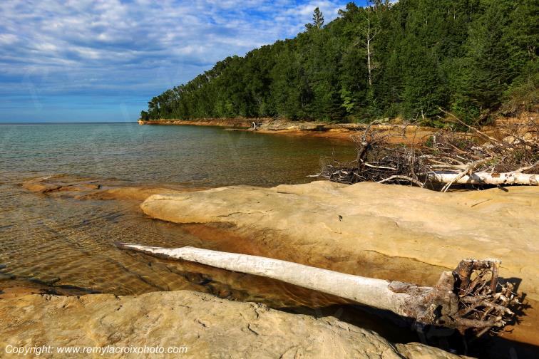 Pictured Rocks National Lakeshore Lake Superior Michigan USA