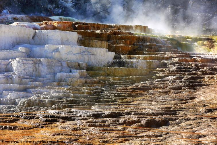Mammoth Hot Springs Yellowstone National Park Wyoming USA www.remylacroixphoto.com
