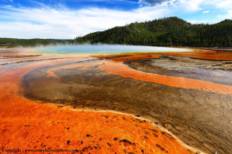 Grand Prismatic Spring Yellowstone National Park Wyoming USA www.remylacroixphoto.com