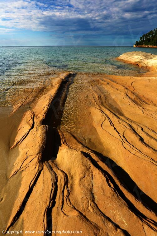 Pictured Rocks National Lakeshore Lake Superior Michigan USA