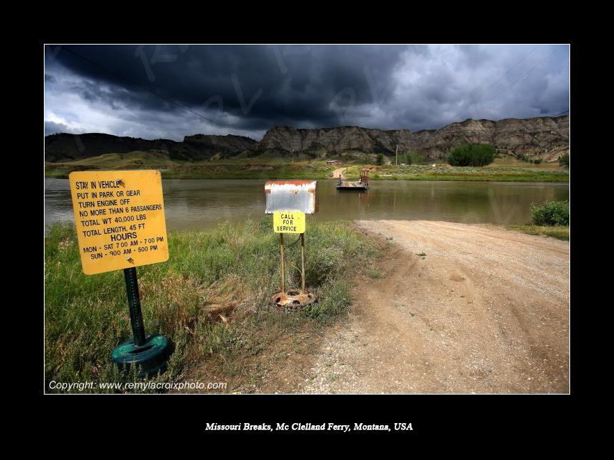Missouri Breaks Mc Clelland Ferry Montana USA