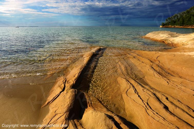 Pictured Rocks National Lakeshore Lake Superior Michigan USA