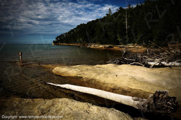 Pictured Rocks National Lakeshore Lake Superior Michigan USA
