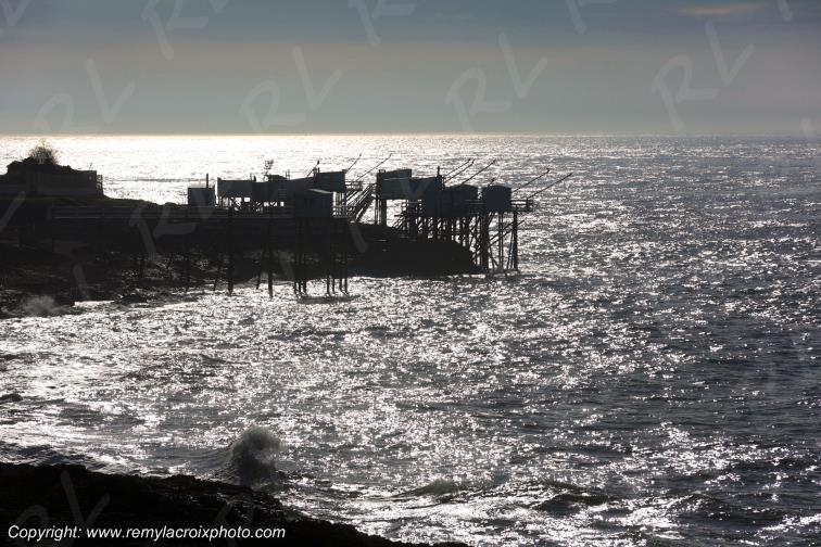 Saint-Palais sur Mer carrelets Charente-Maritime France