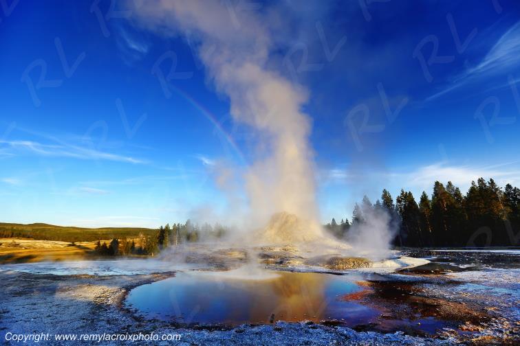 Castle Geyser Upper Geyser Basin Yellowstone National Park Wyoming USA www.remylacroixphoto.com