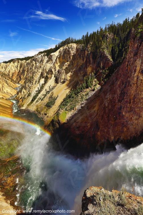 Lower Falls Grand Canyon Yellowstone National Park Wyoming USA www.remylacroixphoto.com