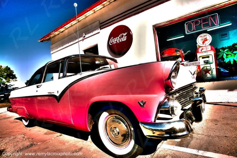 Route 66 Cafe Ford Fairlane Victoria 1955 Williams Arizona USA www.remylacroixphoto.com