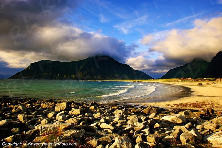 Flakstad beach Lofoten Flakstadoy Island Norv�ge Norway www.remylacroixphoto.com