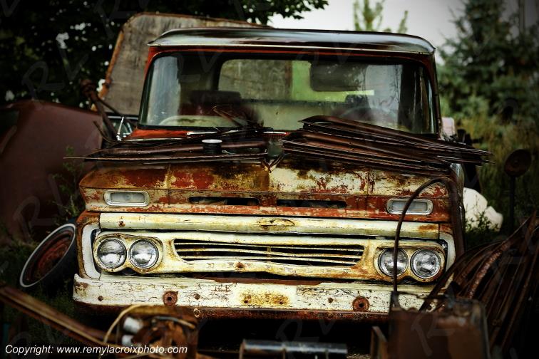 Chevrolet Pick-up Truck 1960 wreck Murdo South Dakota USA www.remylacroixphoto.com