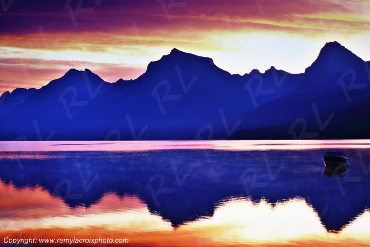 Mac Donald Lake Glacier National Park Montana USA www.remylacroixphoto.com