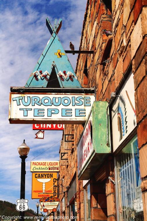 Turquoise Tepee Shop Route 66 Williams Arizona USA www.remylacroixphoto.com