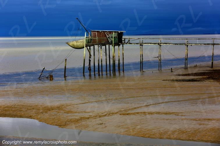 Port Conac Estuaire de la Gironde Carrelets Charente-Maritime France