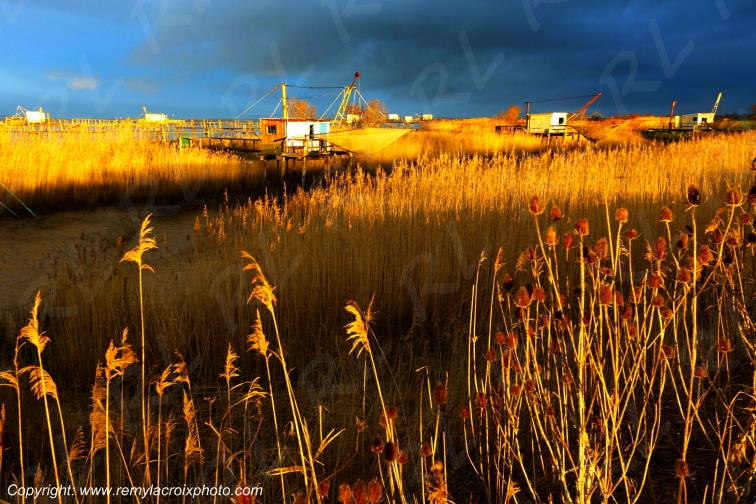 Port Conac Estuaire de la Gironde Carrelets Charente-Maritime France