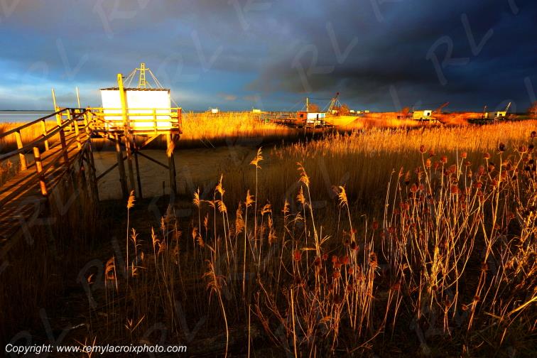 Port Conac Estuaire de la Gironde Carrelets Charente-Maritime France