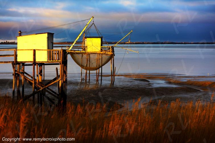 Port Conac Estuaire de la Gironde Carrelets Charente-Maritime France