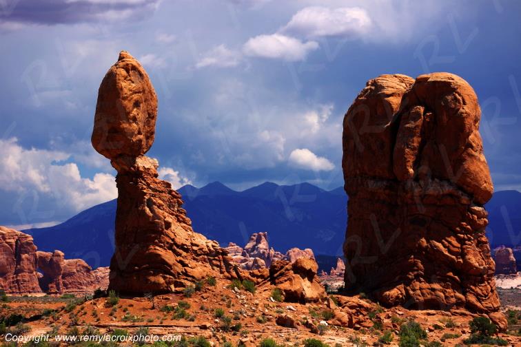 Balanced Rock Arches National Park Utah USA