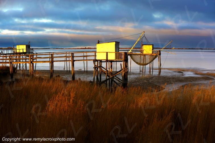 Port Conac Estuaire de la Gironde Carrelets Charente-Maritime France