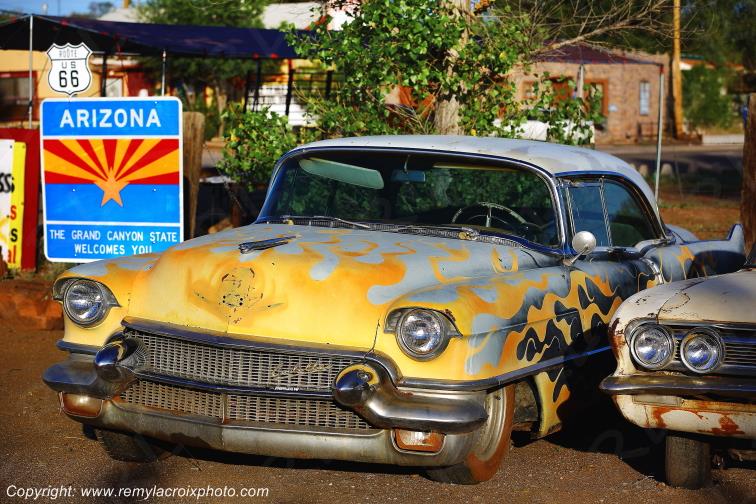 Cadillac Coupe De Ville 1956 Ash Fork Route 66 Arizona USA www.remylacroixphoto.com
