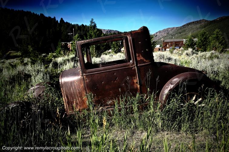 Elkhorn Ghost Town old Wreck Montana USA www.remylacroixphoto.com