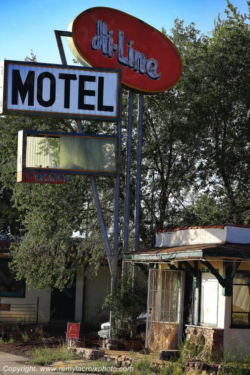 Hi-Line Motel Ash Fork Route 66 Arizona USA www.remylacroixphoto.com