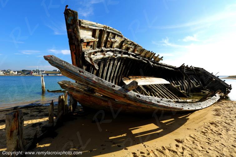 Cimeti�re marin du Magou�r rivi�re d'Etel Morbihan France