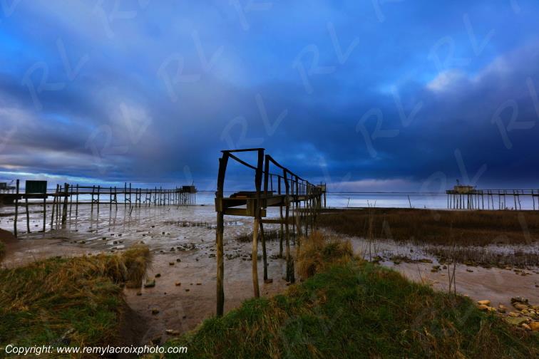 Port Conac Estuaire de la Gironde Carrelets Charente-Maritime France