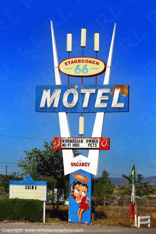 Stagecoach 66 Motel Seligman Route 66 Arizona USA www.remylacroixphoto.com
