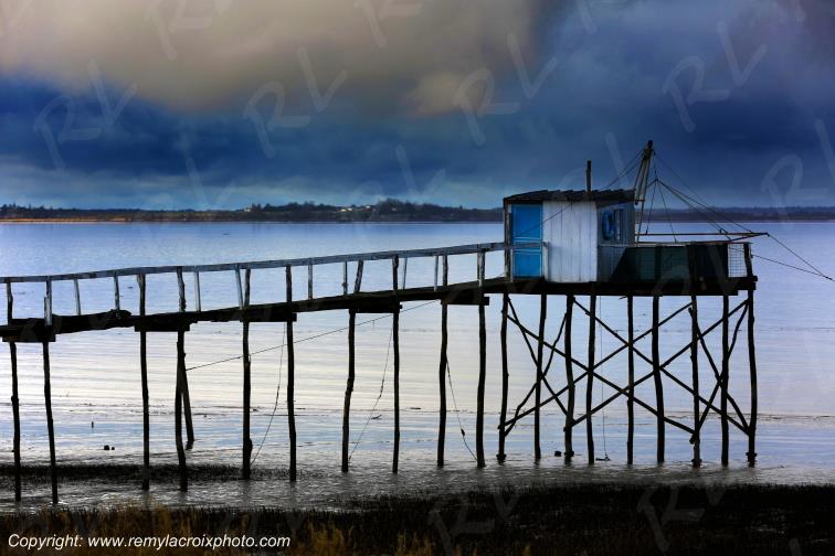Port Conac Estuaire de la Gironde Carrelets Charente-Maritime France