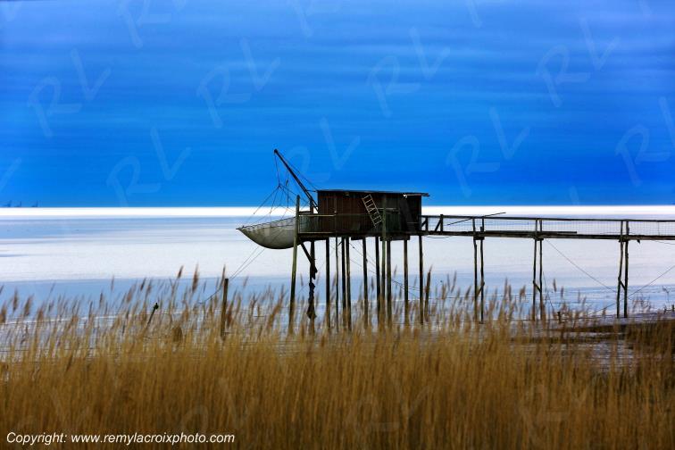 Port Conac Estuaire de la Gironde Carrelets Charente-Maritime France