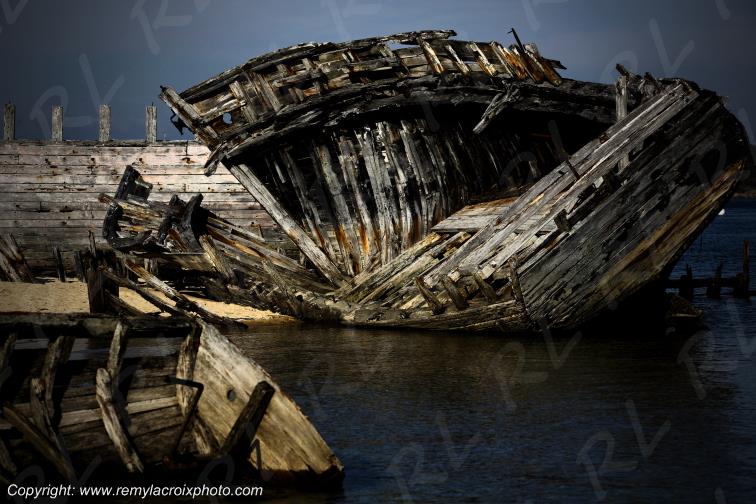 Cimeti�re marin du Magou�r rivi�re d'Etel Morbihan France