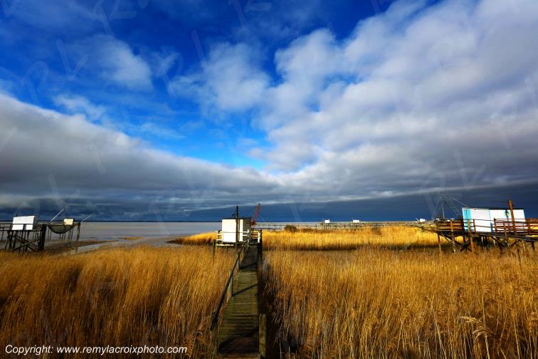 Port Conac Estuaire de la Gironde Carrelets Charente-Maritime France