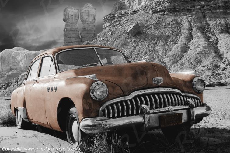 Buick Super Eight 1949 Wreck Bluff Arizona USA www.remylacroixphoto.com