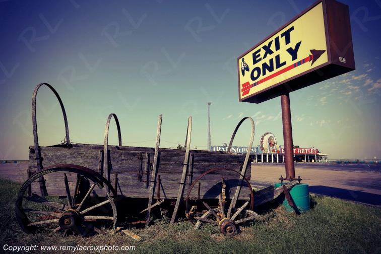 Weatherford Cherokee Trading Post Route 66 Chevrolet Bel Air 1956 Oklahoma USA www.remylacroixphoto.com
