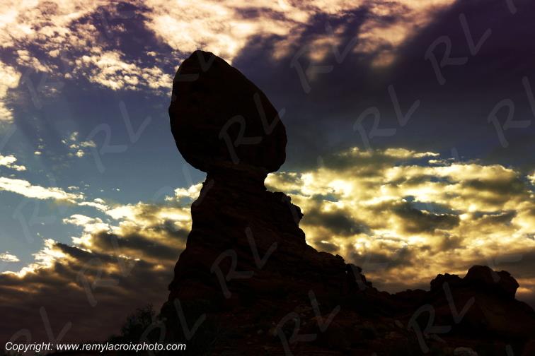 Balanced Rock Arches National Park Utah USA