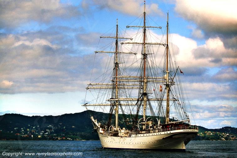 Statsraad Lehmkuh sailing ship Bergen Norv�ge Norway www.remylacroixphoto.com