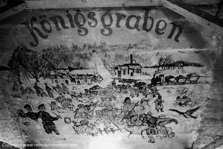 Auschwitz Birkenau camp de concentration dessin mural Haute-Sil�sie Pologne www.remylacroixphoto.com