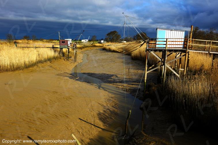 Port Conac Estuaire de la Gironde Carrelets Charente-Maritime France