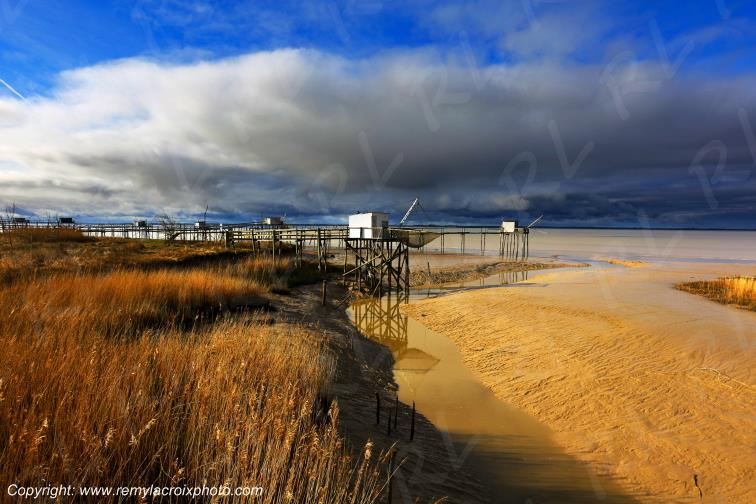 Port Conac Estuaire de la Gironde Carrelets Charente-Maritime France