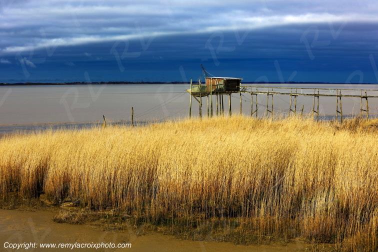 Port Conac Estuaire de la Gironde Carrelets Charente-Maritime France