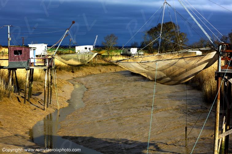 Port Conac Estuaire de la Gironde Carrelets Charente-Maritime France