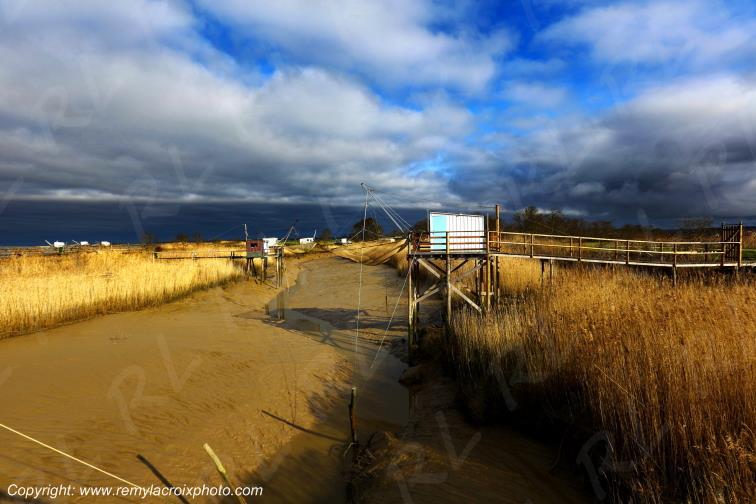 Port Conac Estuaire de la Gironde Carrelets Charente-Maritime France