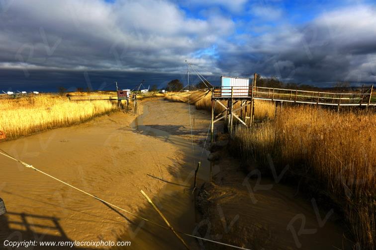 Port Conac Estuaire de la Gironde Carrelets Charente-Maritime France